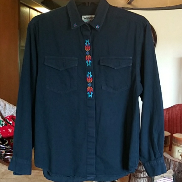 Wrangler Authentic Western Apparel button down shi - Picture 1 of 5